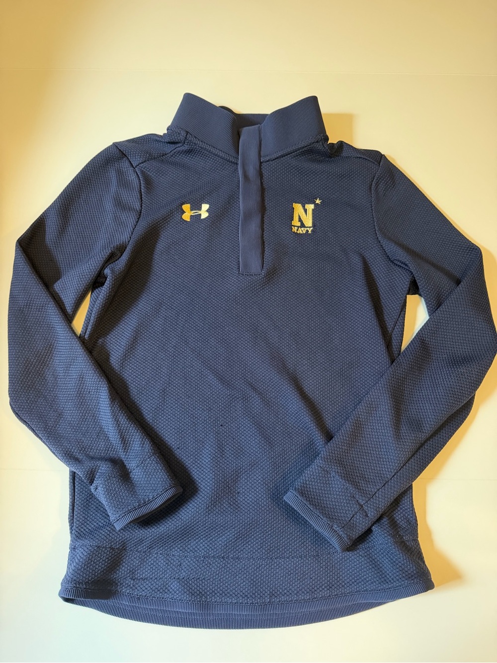 Under Armour Navy Blue Quarter-Zip Pullover